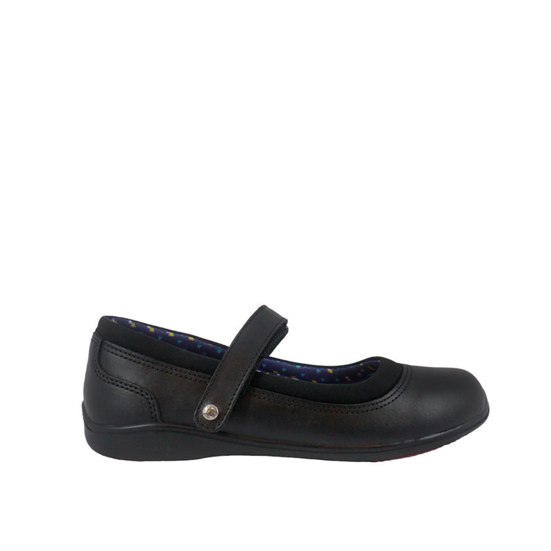 Zapatos escolares Ileana para niña color negro