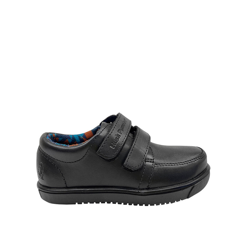 Zapatos escolares Edo velcro para niño color negro