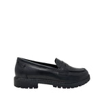 Mocasines escolares Aisling para niña color negro