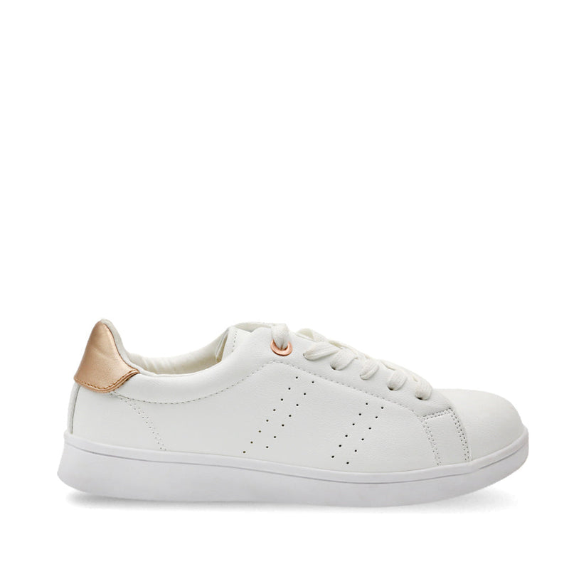 Sneakers Kayla para mujer color blanco oro rosa