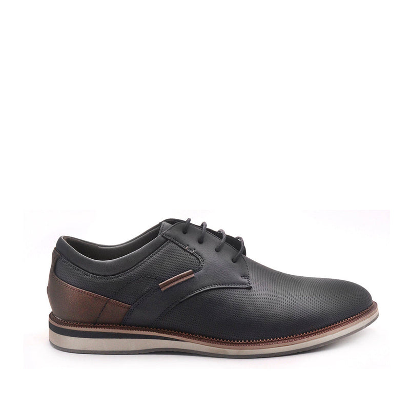 Derby shoes Bill para hombre color negro