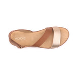 Sandalias flats Eilyn para mujer color tan