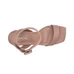 Sandalias de tacón Winii para mujer color taupe