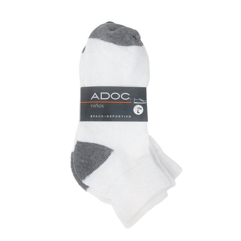 Calcetines Escolares unisex color blanco