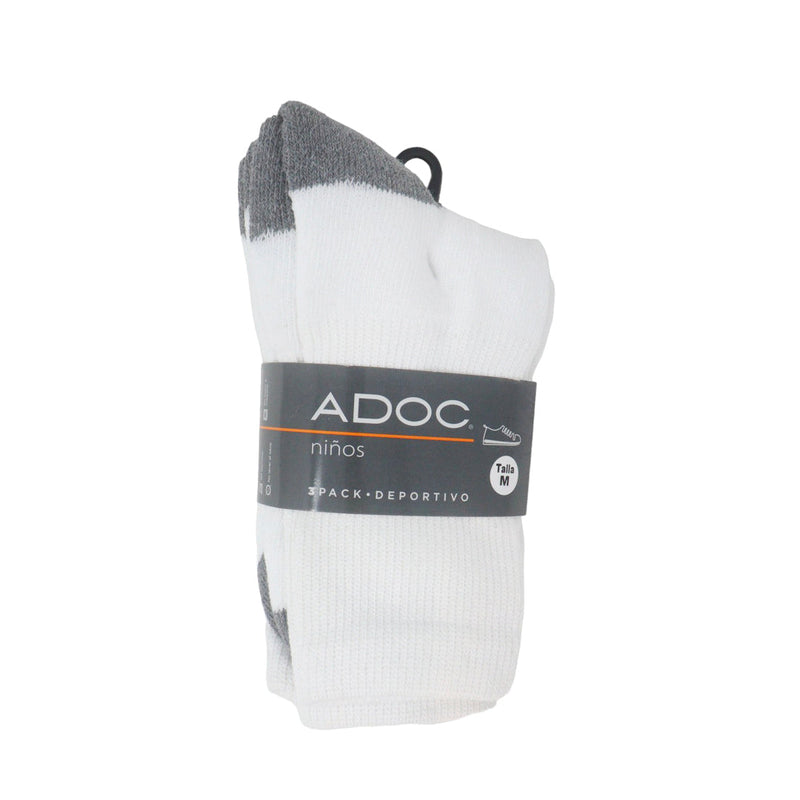 Calcetines Largo Escolar M unisex color blanco