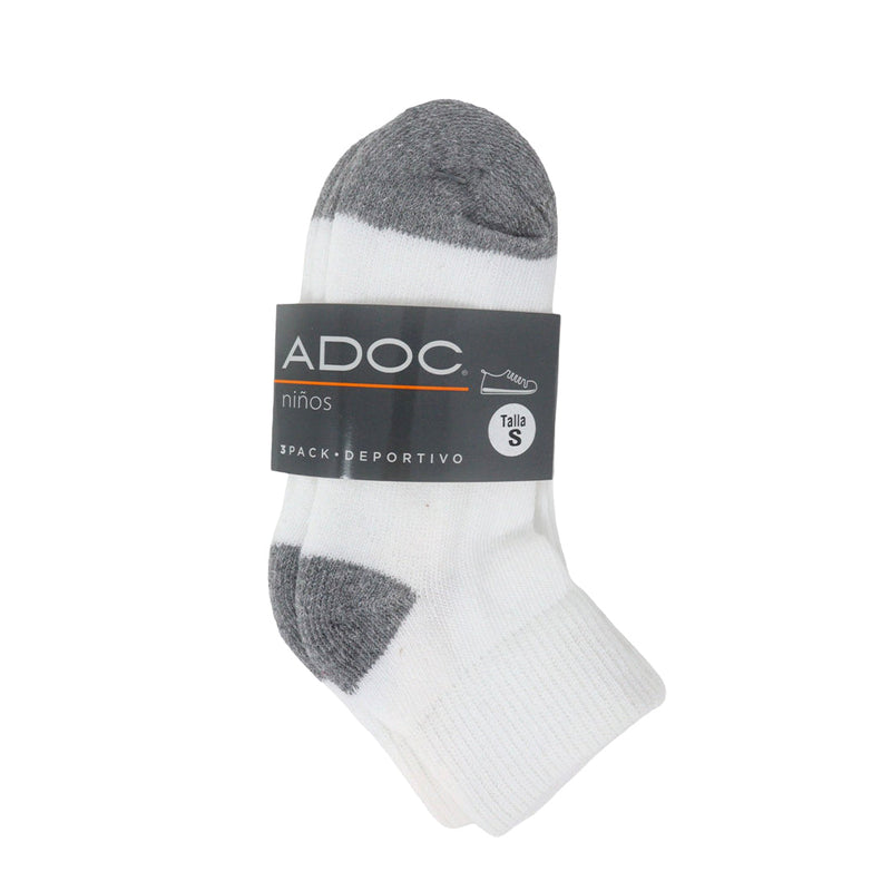 Calcetines Escolares S unisex color blanco
