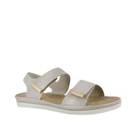 Sandalias flats Carlota para mujer color blanco