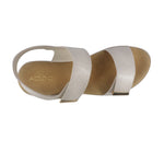 Sandalias flats Carlota para mujer color blanco