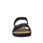 Sandalias flats Carlota para mujer color negro
