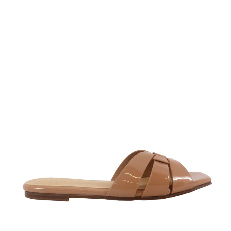 Sandalias slip on Dariana para mujer color nude
