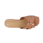 Sandalias slip on Dariana para mujer color nude
