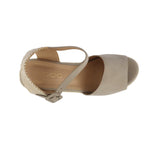 Cuñas Anaya para mujer color taupe