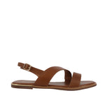 Sandalias flats Galatea para mujer color tan