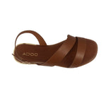 Sandalias flats Galatea para mujer color tan