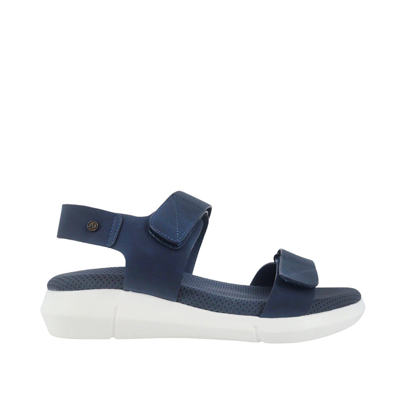Sandalias de cuña Pame para mujer color navy