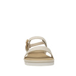 Sandalias flats Obelia para mujer color blanco