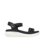 Sandalias de cuña Pamela para mujer color negro