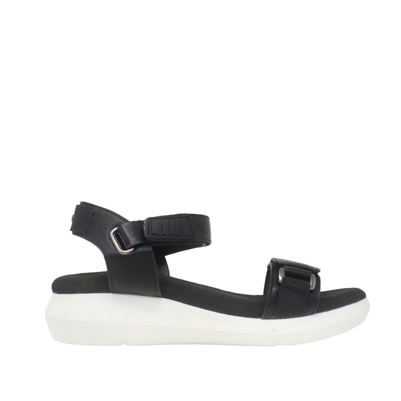 Sandalias de cuña Pamela para mujer color negro