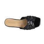Sandalias flats Dariana para mujer color negro