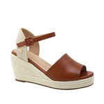 Sandalias de cuña Anaya para mujer color tan