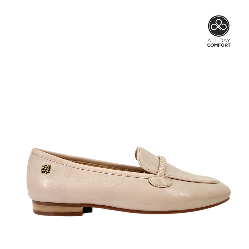 Mocasines Azucena para mujer color hueso
