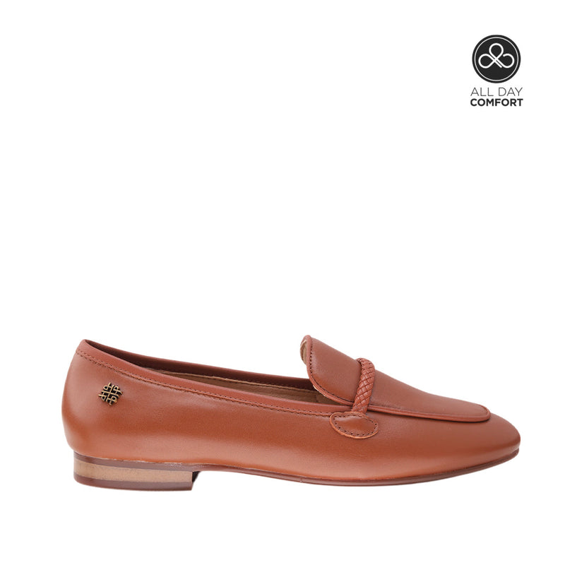 Mocasines Azucena para mujer color tan