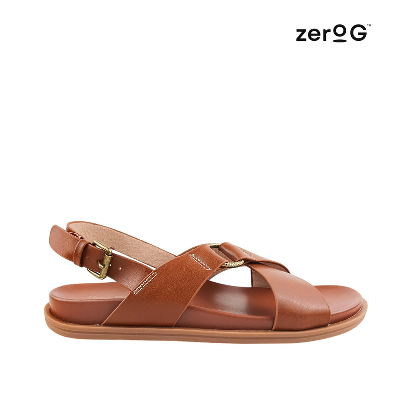 Sandalias flats Briana para mujer color tan