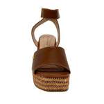 Sandalias de plataforma Cleo para mujer color tan