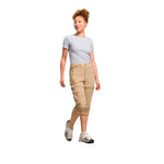 Pantalones Convertibles Bridgew para mujer color kakhi