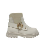 Botas Minnie para niña color hueso