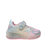 Sneakers con luces Gitty para niña color plateado