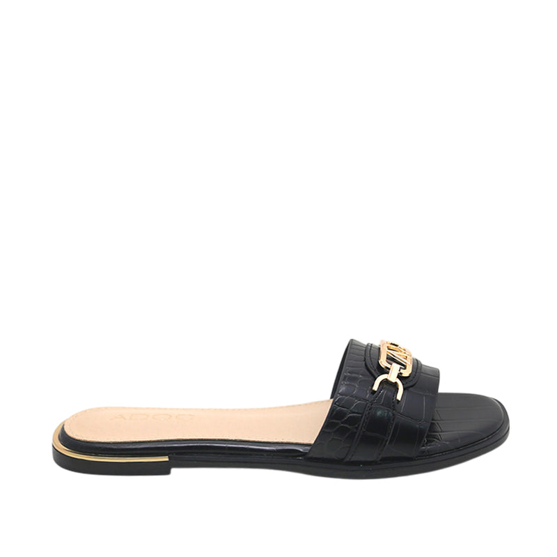 Sandalias slip on Maggie para mujer color negro