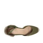 Alpargatas con cuña Gypsy para mujer color olivo