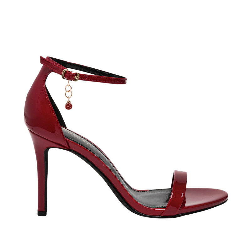 Sandalias de tacón Brazen para mujer color vino