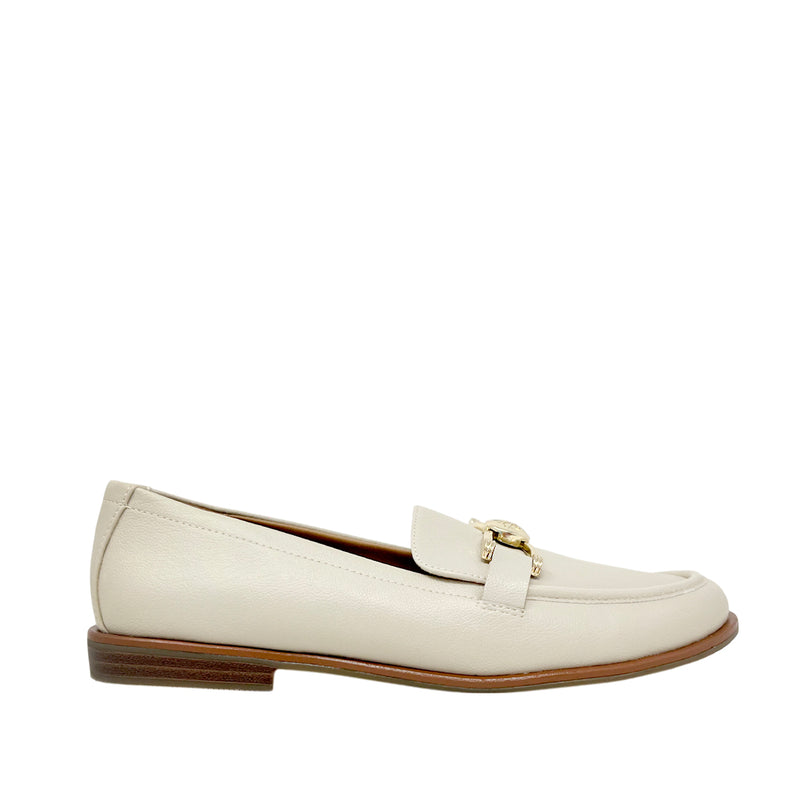 Mocasines Noden para mujer color hueso