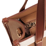 Cartera tote Ines para mujer color café