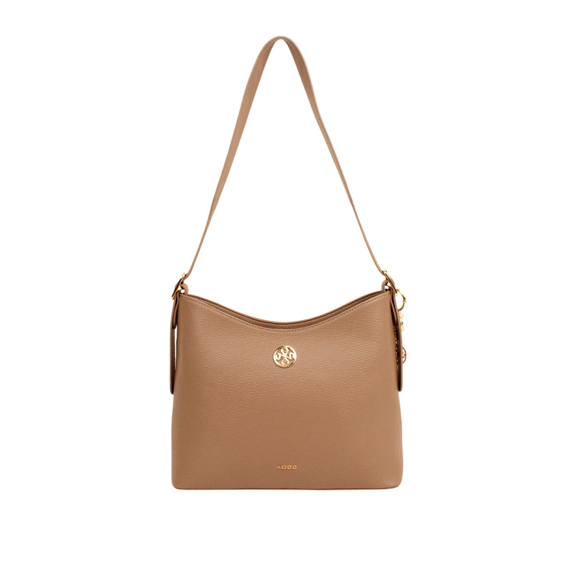 Cartera satchel Keily para mujer color taupe