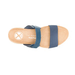 Sandalias de cuña Breathe Gore Slide para mujer color navy