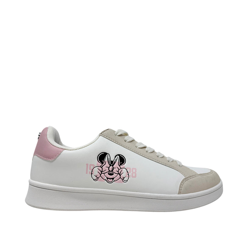 Sneakers Minnie para mujer color blanco