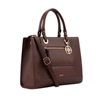 Cartera tote Zina para mujer color café