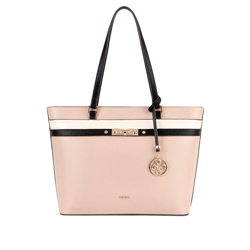 Cartera tote Tea para mujer color nude