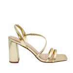 Sandalias de tacón Talisa para mujer color dorado