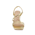 Sandalias de tacón Talisa para mujer color dorado