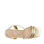 Sandalias de tacón Talisa para mujer color dorado