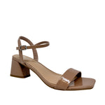 Sandalias de tacón Birdiee para mujer color nude