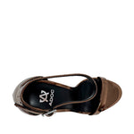 Sandalias de tacón Brazen para mujer color bronce