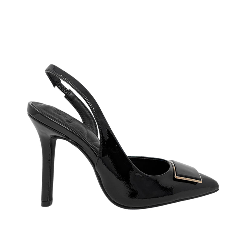 Tacones slingback Atlas para mujer color negro