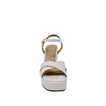Sandalias de tacón Quilzel para mujer color nude