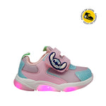 Tennis con luces Stitch para niña color rosado