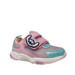 Tennis con luces Stitch para niña color rosado